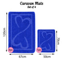 Romany Gypsy Washable 4 Piece Mat/Rug Set - Retreat Chic