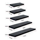 Sleek High Gloss Black Floating Shelf - Versatile Sizes Available