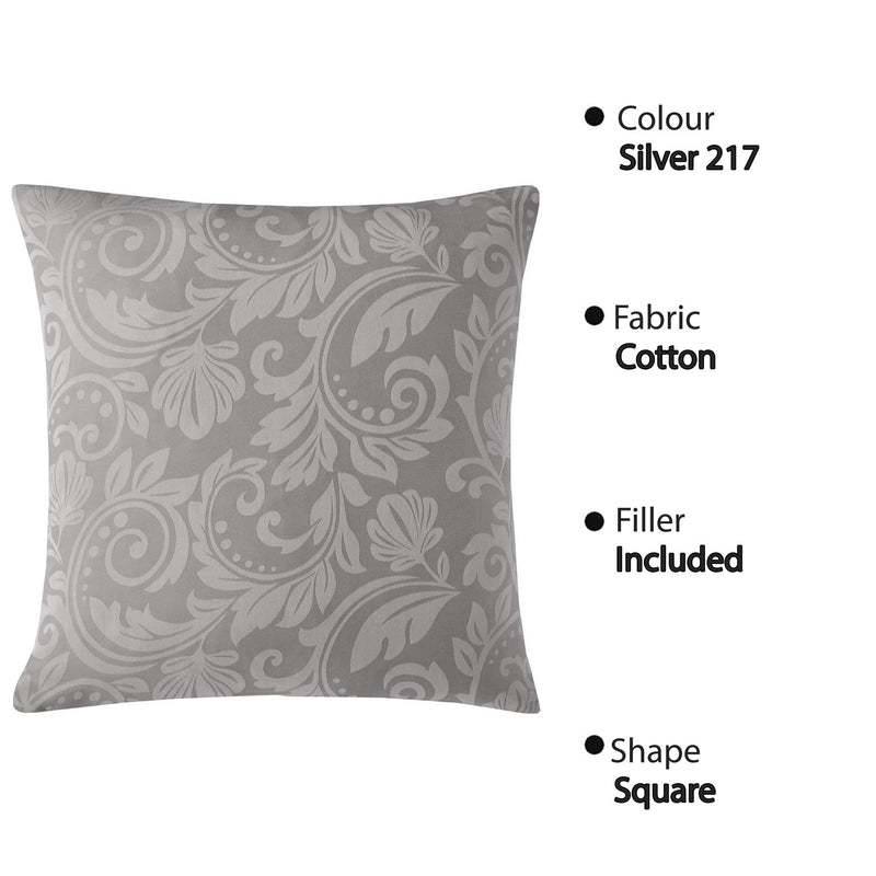 Jacquard Cushion Covers [Ornamental, Damask, Floral] and Fillers