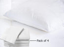 Roseley Microfiber Housewife White Pillowcases 4 Pack 50 x 75cm - Exclusive Deals - Exclusive Deals
