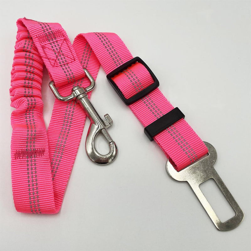 Dog Car Seat Belts Anti Shock Bright Pink - Exclusive Deals Ltd - Exclusive Deals
