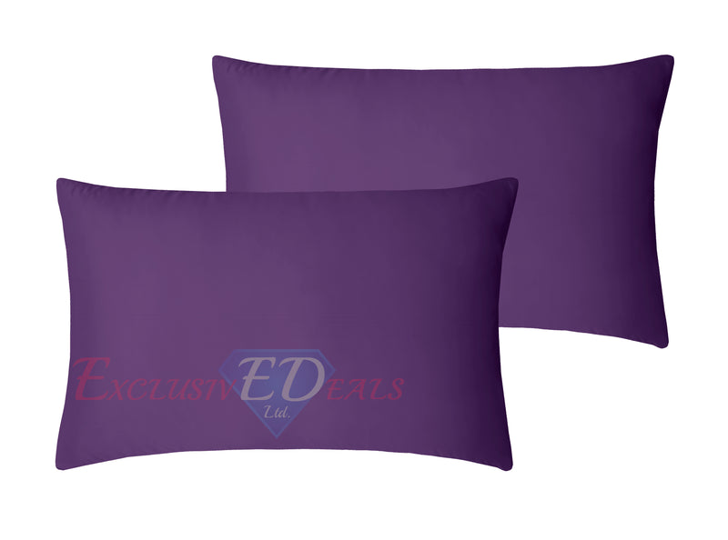 Crushed Velvet Duvet Cover Set Purple / Housewife Pillowcase - Exclusive Deals Ltd - Exclusive Deals