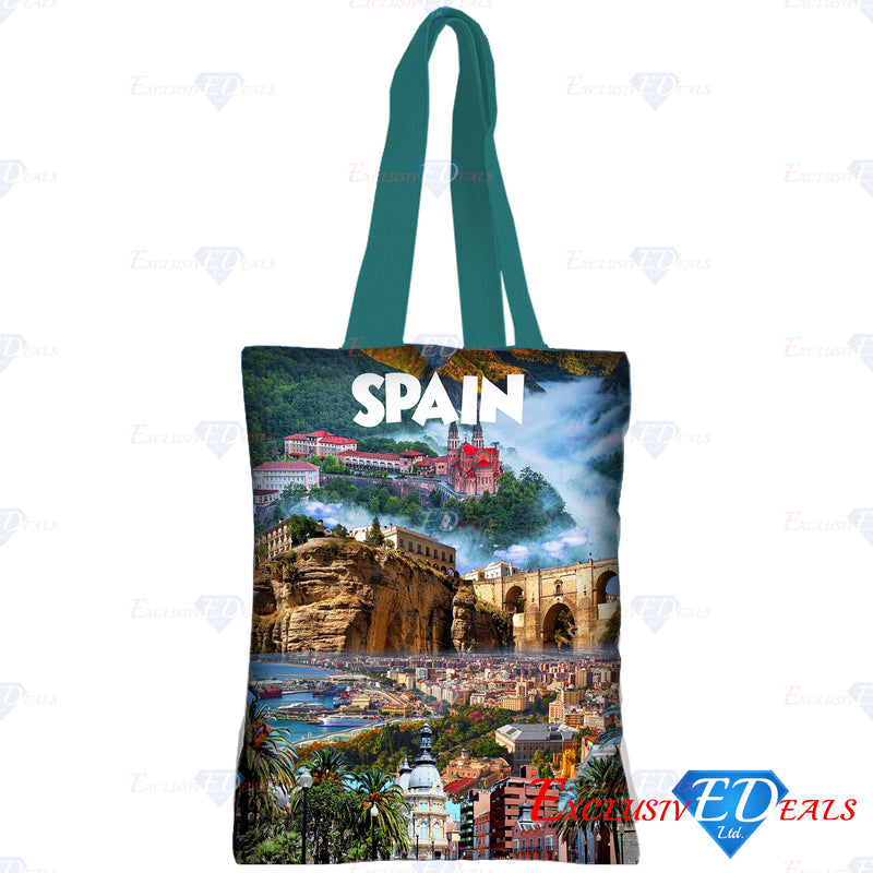 Spain Polyester Shopping Bag - Exclusive Deals Ltd - Exclusive Deals