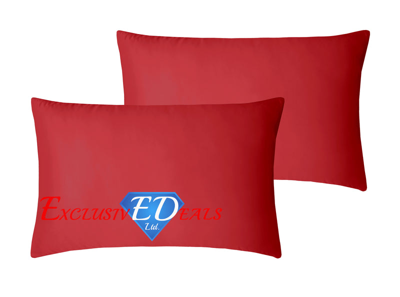 Crushed Velvet Duvet Cover Set Red / Housewife Pillowcase - Exclusive Deals Ltd - Exclusive Deals