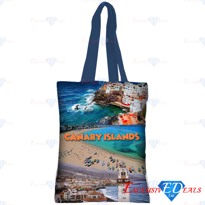 Canary Island Polyester Shopping Bag - Exclusive Deals Ltd - Exclusive Deals