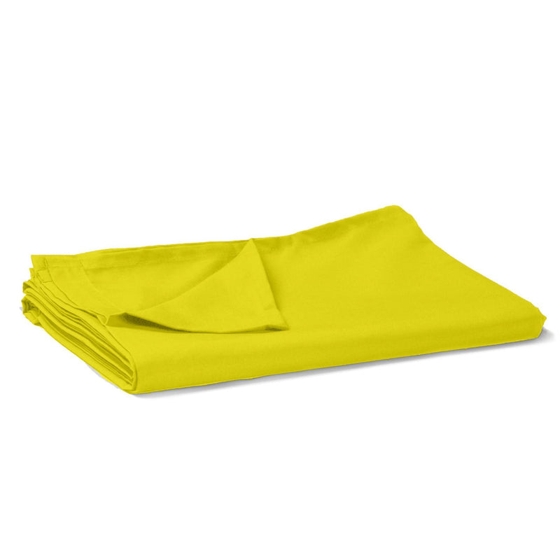 Egyptian Cotton Flat Bed Sheet 400TC Mustard / Double - Exclusive Deals - Exclusive Deals
