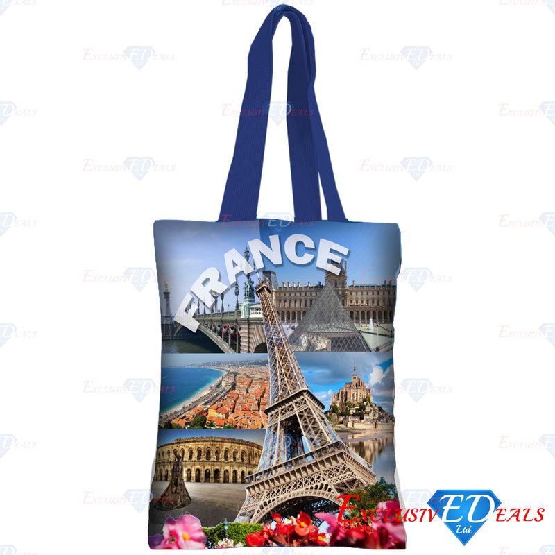 France Polyester Shopping Bag - Exclusive Deals Ltd - Exclusive Deals