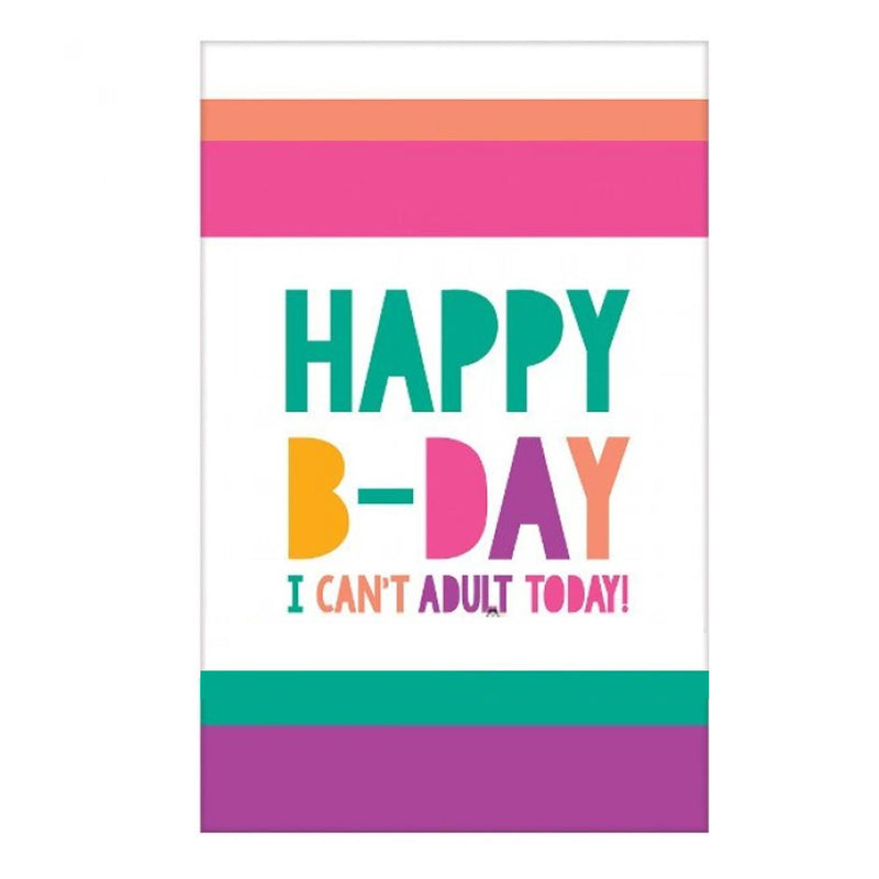 Young & Fab Birthday Table Cover 54" x 102" - Amscan - Exclusive Deals