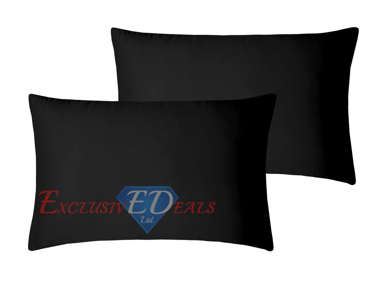 Crushed Velvet Duvet Cover Set Black / Housewife Pillowcase - Exclusive Deals Ltd - Exclusive Deals