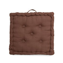 Cotton Booster Chair Pad 43 x 43cm Brown - Exclusive Deals Ltd - Exclusive Deals