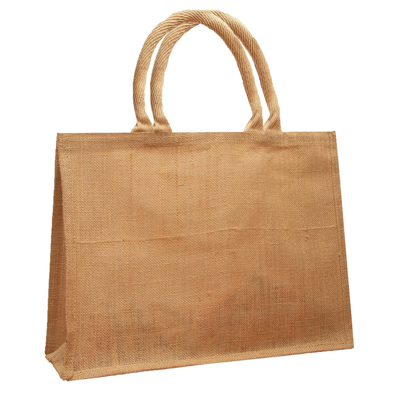 Large Jute Shopping Bags Plain Natural - Exclusive Deals - Exclusive Deals