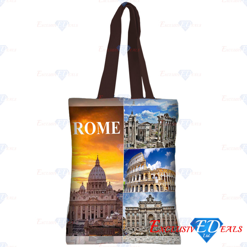 Rome Polyester Shopping Bag - Exclusive Deals Ltd - Exclusive Deals
