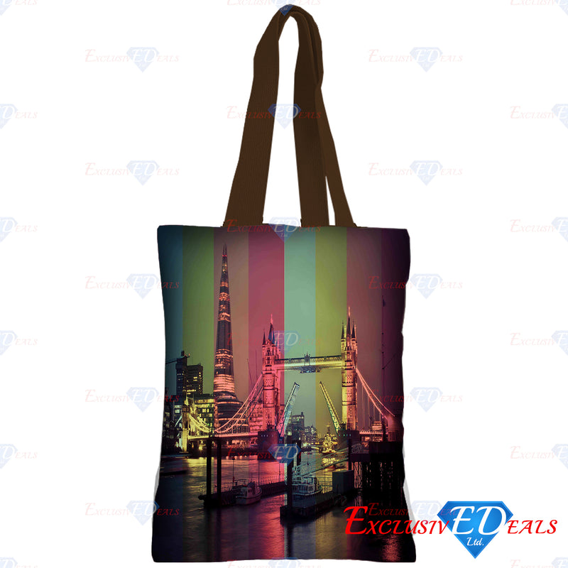 London Tower Bridge Polyester Shopping Bag - Exclusive Deals Ltd - Exclusive Deals