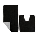 Bath Mats Rubber Backing Anti Slip 50 x 80cm Black - Exclusive Deals Ltd - Exclusive Deals
