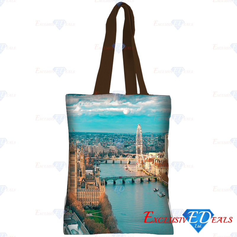 London Sky View Polyester Shopping Bag - Exclusive Deals Ltd - Exclusive Deals