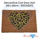 Leopard Heart Coir Door Anti-Slip Household Mat 40 x 60cm - Exclusive Deals - Exclusive Deals