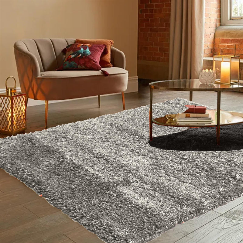 No-Shed Shaggy Rugs with Oeko-Tex Cerificate (safe for babies and pets) Grey / 80 x 150cm (31.5 x 59'') - Exclusive Deals Ltd - Exclusive Deals