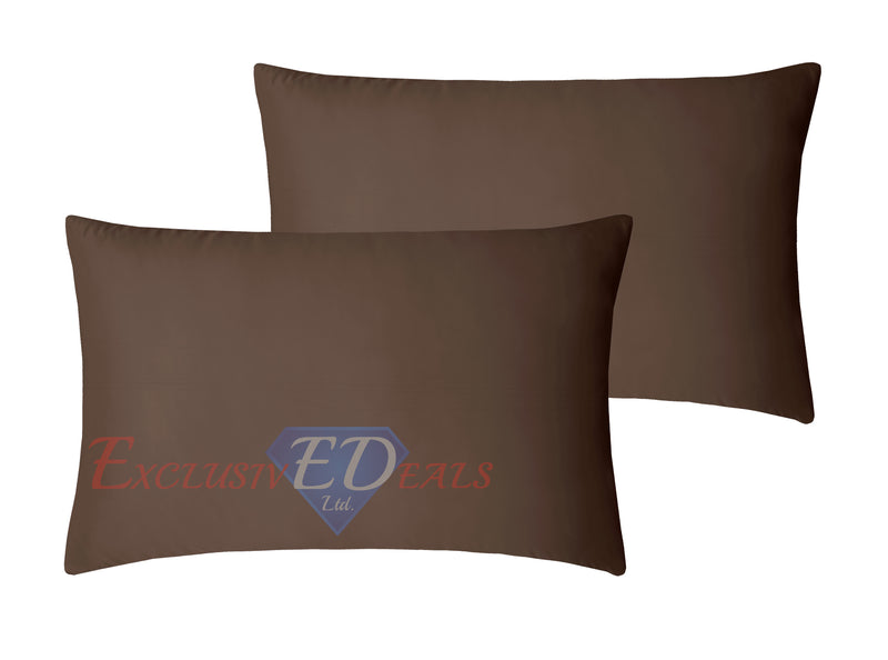 Crushed Velvet Duvet Cover Set Brown / Housewife Pillowcase - Exclusive Deals Ltd - Exclusive Deals