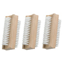 Set of 3 Athena Wooden Nail Scrubbing Brushes - Exclusive Deals Ltd - Exclusive Deals