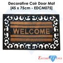 Welcome Rubber Sides 7 Coir Door Anti-Slip Household Mat 45 x 75cm - Exclusive Deals - Exclusive Deals