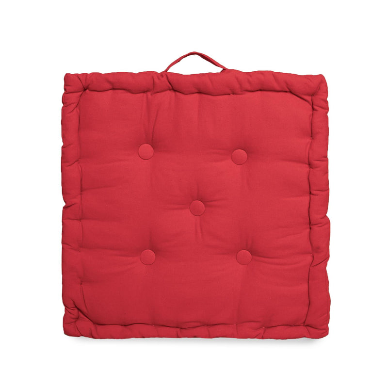 Cotton Booster Chair Pad 43 x 43cm Red - Exclusive Deals Ltd - Exclusive Deals