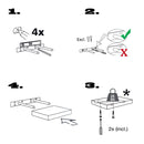 Floating Shelf Classic Off White [118 x 23.5cm] - Exclusive Deals Ltd - Exclusive Deals