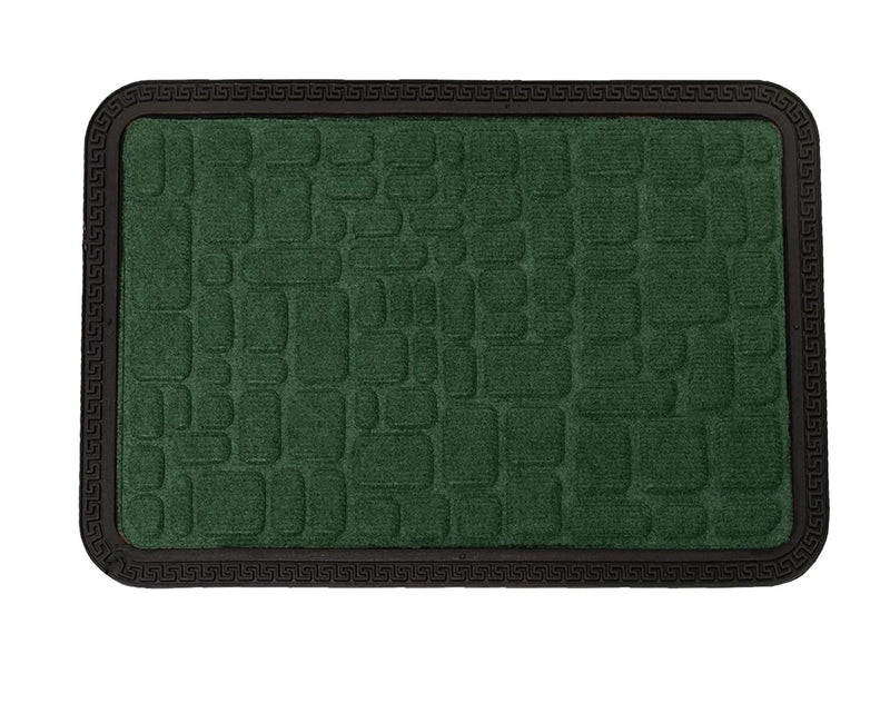 Door Mat Non-Slip Door Rug 40 x 60cm Stone Green - Exclusive Deals Ltd - Exclusive Deals