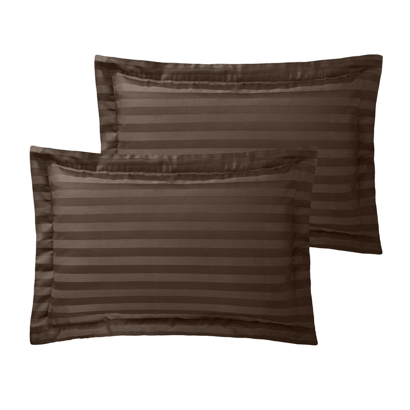 250TC Pillowcases Housewife/Oxford Pillowcases / Oxford / Brown - Exclusive Deals Ltd - Exclusive Deals