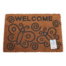 Rubber Embossed Butterfly Coir Door Anti-Slip Household Mat 40 x 60cm - Exclusive Deals Ltd - Exclusive Deals