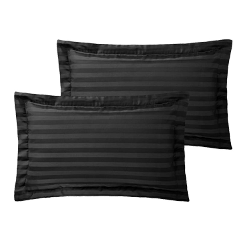 250TC Pillowcases Housewife/Oxford Pillowcases / Housewife / Black - Exclusive Deals Ltd - Exclusive Deals