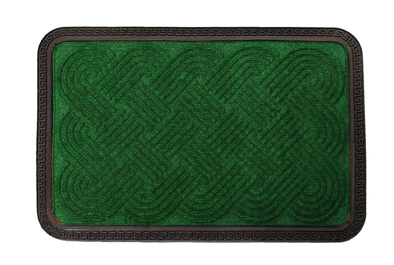 Door Mat Non-Slip Door Rug 40 x 60cm Knot Green - Exclusive Deals Ltd - Exclusive Deals