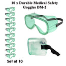 Green Safety Goggles Set of 10 - Exclusive Deals Ltd - Exclusive Deals