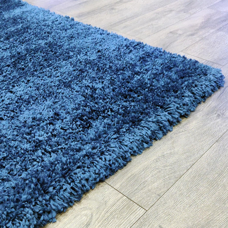 Premium Quality Shaggy Rug 80 x 150cm Navy Blue - Exclusive Deals - Exclusive Deals