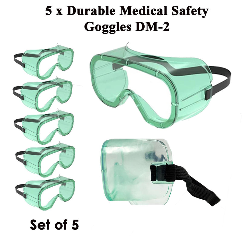 Green Safety Goggles Set of 5 - Exclusive Deals Ltd - Exclusive Deals