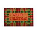 Checkered Christmas Coir Door Anti-Slip Household Mat 40 x 60cm - Exclusive Deals - Exclusive Deals