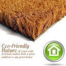 Checked Reindeers Christmas Coir Door Anti-Slip Mat 40 x 60cm - Exclusive Deals - Exclusive Deals