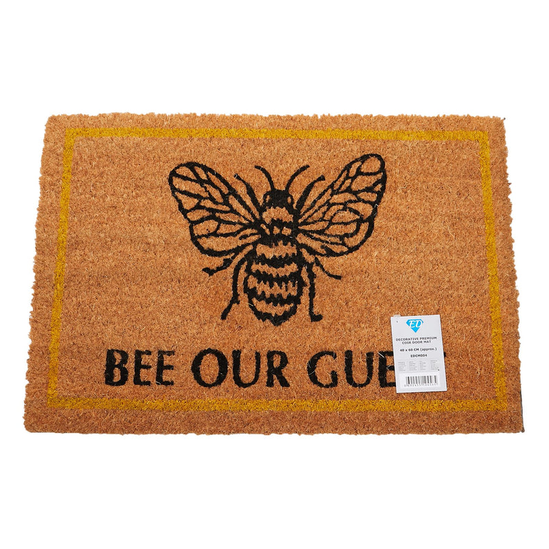 Bee Our Guest Coir Door Anti-Slip Household Mat 40 x 60cm - Exclusive Deals Ltd - Exclusive Deals