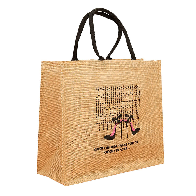 Large Jute Shopping Bags Good Shoes - Exclusive Deals - Exclusive Deals