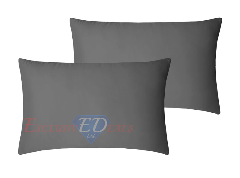 Crushed Velvet Duvet Cover Set Charcoal / Housewife Pillowcase - Exclusive Deals Ltd - Exclusive Deals