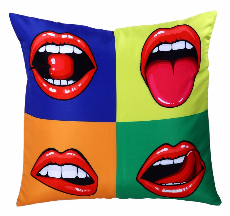 Lips Cushion Cover Pop Art - Exclusive Deals Ltd - Exclusive Deals