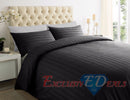250TC 100% EGYPTIAN COTTON SATEEN STRIPE Duvet Quilt Cover Bedding Set - Exclusive Deals Ltd - Exclusive Deals
