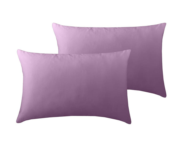 800 TC Plain Dyed Pillowcase (Oxford/HW) Pillowcase Pair / Housewife / Lilac - Exclusive Deals Ltd - Exclusive Deals