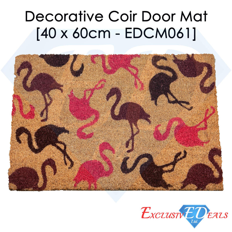 Flamingos Coir Door Anti-Slip Household Mat 40 x 60cm - Exclusive Deals - Exclusive Deals