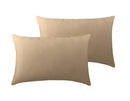 800 TC Plain Dyed Pillowcase (Oxford/HW) Pillowcase Pair / Housewife / Mocha - Exclusive Deals Ltd - Exclusive Deals