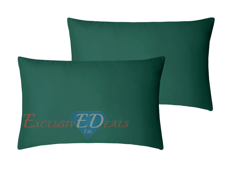 Crushed Velvet Duvet Cover Set Emerald Green / Housewife Pillowcase - Exclusive Deals Ltd - Exclusive Deals