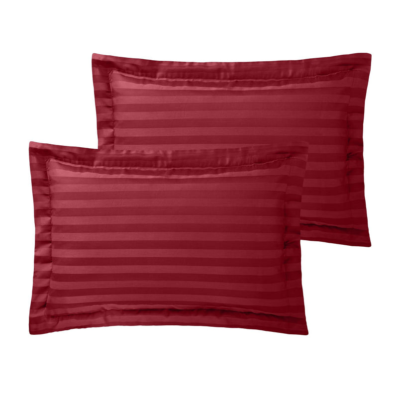 250TC Pillowcases Housewife/Oxford Pillowcases / Oxford / Maroon - Exclusive Deals Ltd - Exclusive Deals