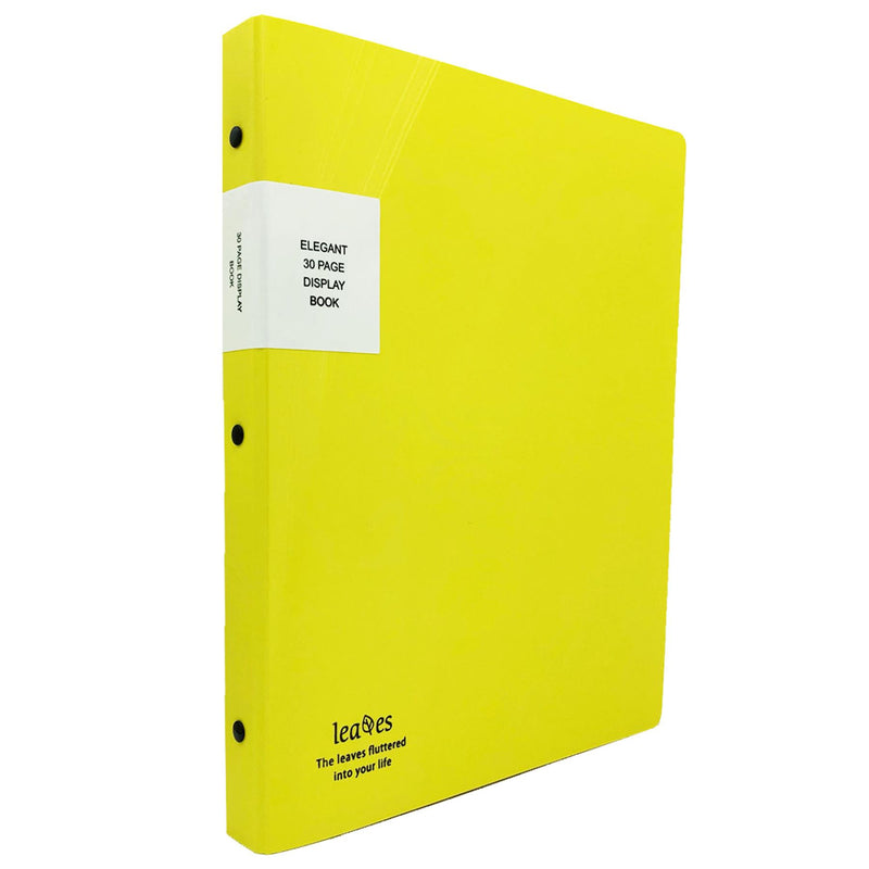 Elegant Leaves 30 Page Display Book Yellow - Elegant Leaves - Exclusive Deals