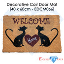 Cat Welcome Home Coir Door Anti-Slip Household Mat 40 x 60cm - Exclusive Deals - Exclusive Deals