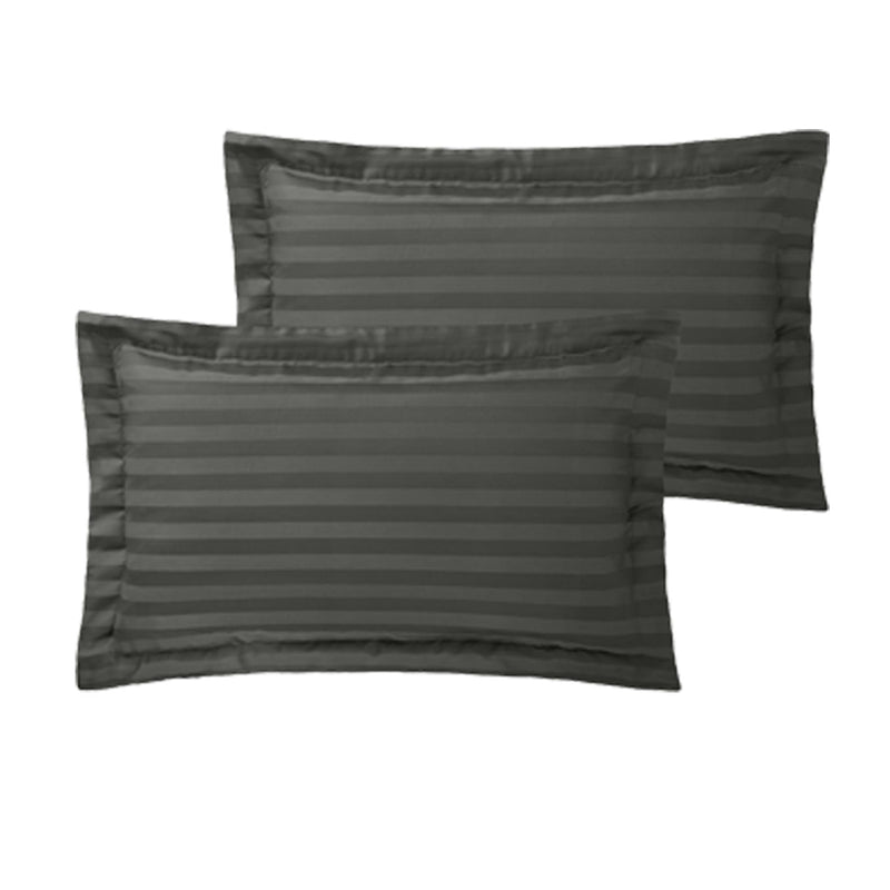 250TC Pillowcases Housewife/Oxford Pillowcases / Oxford / Steel Grey - Exclusive Deals Ltd - Exclusive Deals