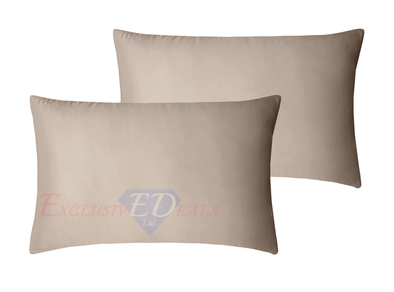 Crushed Velvet Duvet Cover Set Mink Beige / Housewife Pillowcase - Exclusive Deals Ltd - Exclusive Deals